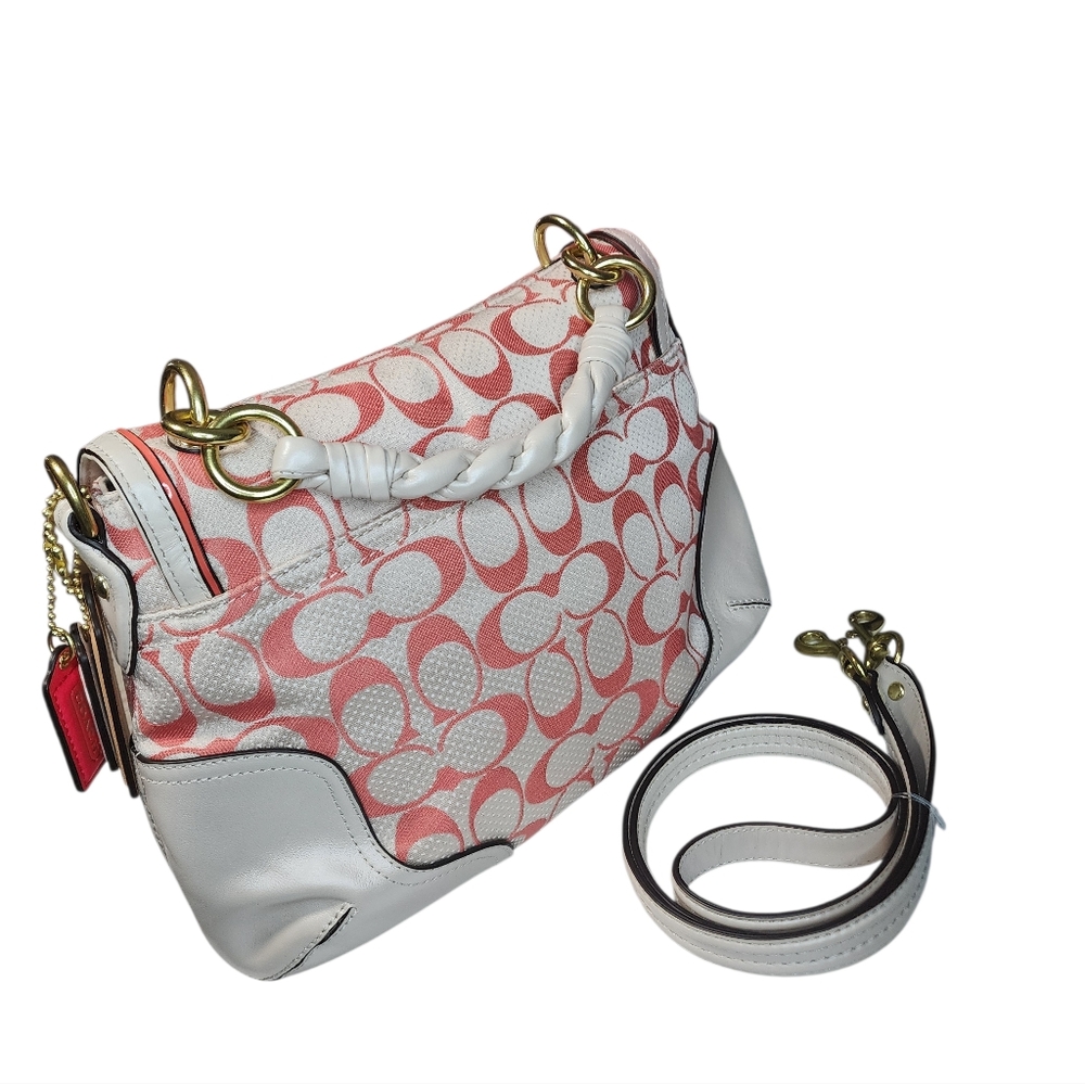 Rare Coach Poppy Signature C-Dot 2-Way Limited Edition Bag - Picture 13 of 16
